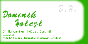 dominik holczl business card